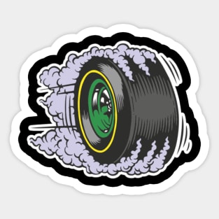 Burnout Tires Sticker